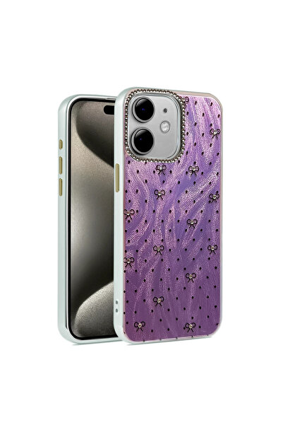 UnDePlus غطاء حماية لهاتف آيفون 11 من آبل، غطاء ملون لامع بنمط منقوش