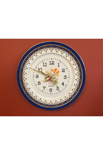 tayfuntufan antika koleksiyon ساعة حائط من البورسلين الألمانية فريبيرجر بقطر 25 سم