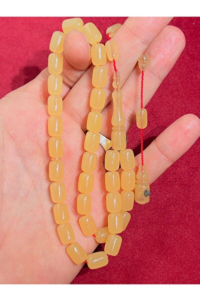 TTS TÜRK TESBİH SANATI مسبحة الصلاة المصنوعة من العنبر الناري الرئيسي