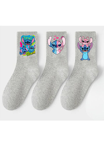 Tubinyoo Stitch Baskılı Soket Çorap