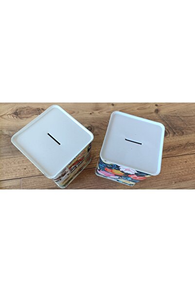 AKTOYZ OYUNCAK Metal Kare Kumbara 2 'li Paket