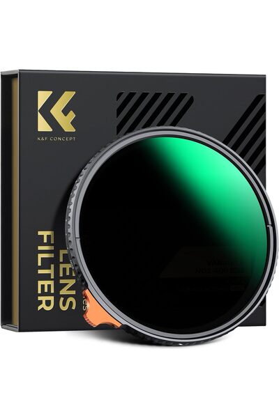 K&F CONCEPT 77mm Variable ND Filter ND2-ND400 (1-9 Stops) with Putter HD 28 Multi-Layer Coatings Imp