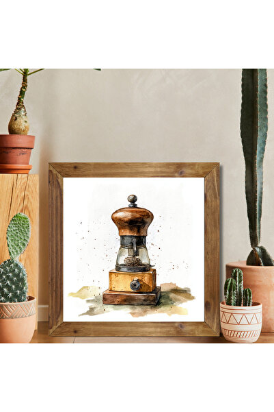 woodhomeworks One Piece Real Wood Framed Decor Τραπέζι τετράγωνο