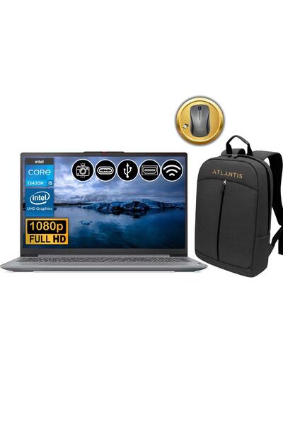 LENOVO IP Slim 3 i5-13420H 8GB 512GB SSD FreeDos 15.6" FHD IPS Notebook 83EM00C7TR ATL6 Çanta&Mouse