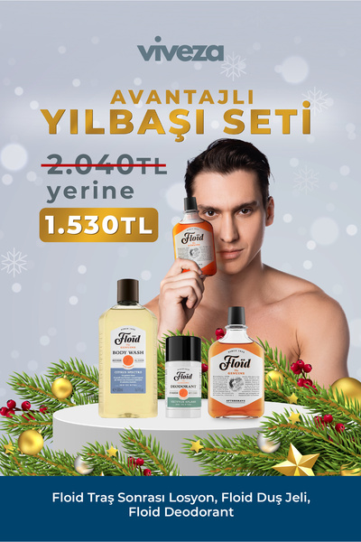 Floid Traş Sonrası Losyon + Duş Jeli + Deodorant Erkek Bakım Seti