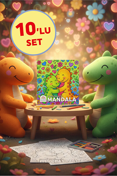 Art Terapi Mandala Yayınları ÇOCUKLAR İÇİN MANDALA VE BOYAMA KİTABI 10'LU SET