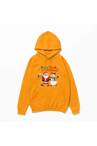 CANDLEMASTORE Merry Drunk I'm Christmas - هوديي