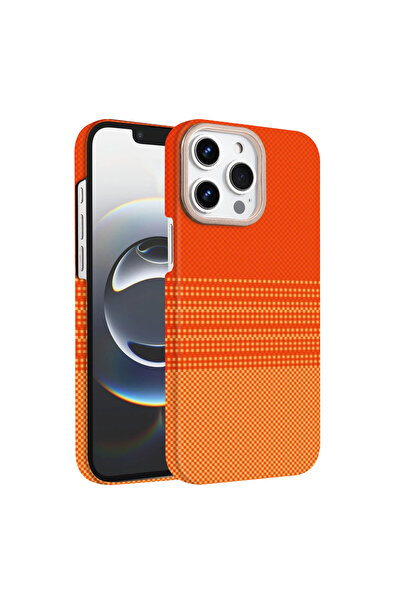 UnDePlus Apple iPhone 15 Pro Max Kılıf Kevlar Desenli Karbon M-Safe Magnetik ...