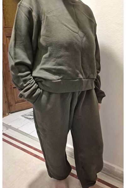 Eylül Spor Regular Fit Regular Fit Basic Thick Fleece Tracksuit Set