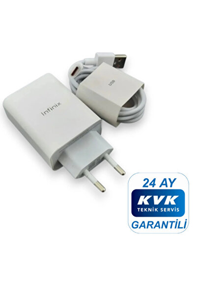xımıx INFINIX 33W (WATT) Hızlı Şarj Aleti Adaptörü Kablo Seti ( KVK Teknik Se...