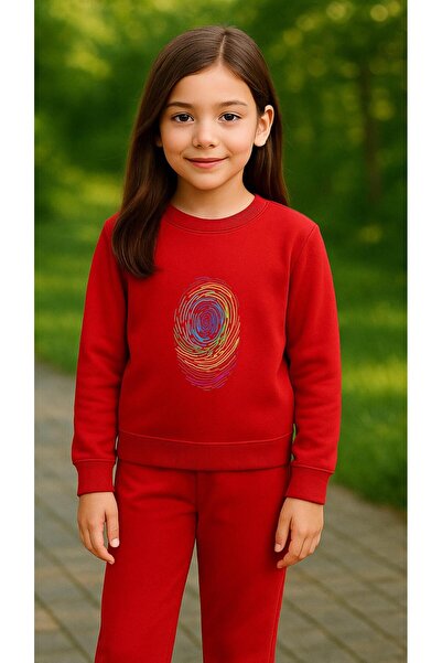 playwear Φούτερ ομάδας με στάμπα δακτυλικών αποτυπωμάτων για κορίτσια και αγό...