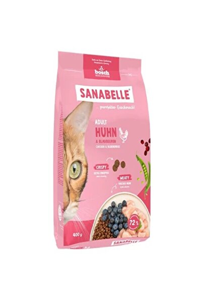 Sanabelle Taze Kümes Hayvanlı Yetişkin Kedi Maması 400 Gr