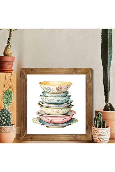 woodhomeworks One Piece Real Wood Framed Decor Τραπέζι τετράγωνο