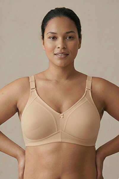 enmodaiçgiyim Skin Color Women's Plus Size Shaping / Sculpting Bra Stitch-Free Wire Free Sponge Free C Cup Minimizer Comfortable Cut