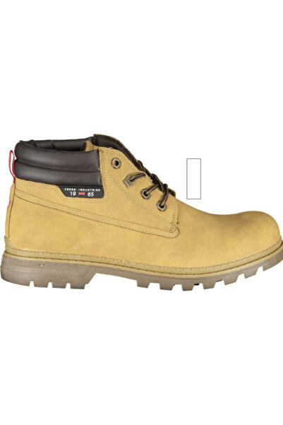 Carrera Men's yellow boots, model CAM73302N, with laces and logo, robust urban style, 44