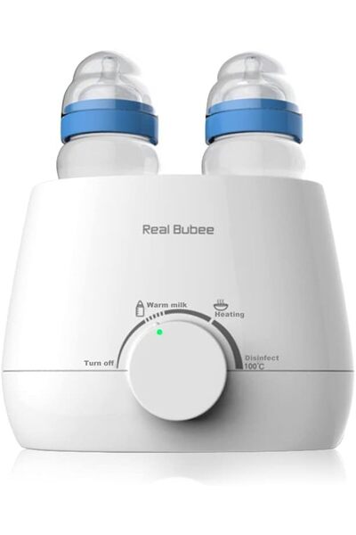 Generic جهاز تعقيم بالبخار 3 في 1 لزجاجات الأطفال، وسخان طعام، ومدفئ - خالٍ من مادة BPA، تسخين سريع لحليب الأم