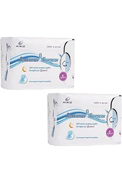 SanalAMCA Store فوط صحية نسائية من تينز إيريز نايت، 8 قطع، عبوتان