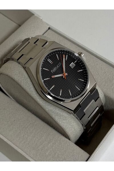 Ferrucci ERKEK KOL SAATİ METAL KASA - METAL KORDON 3 ATM SUYA DAYANIKLI