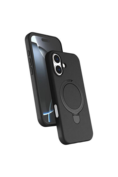 UnDePlus Apple iPhone 16 Plus Kılıf Slikon M-safe Şarj Uyumlu Silikon Standlı...
