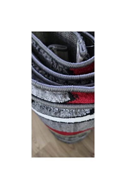 OEM Set covoare Bella 3 piese gri/negru/roșu