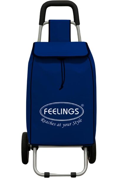 Feelings Shopping Trolley | Foldable & Portable Fabric Luggage Bag with Wheel...