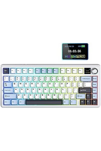 SHC42000 Aula F75 Max Mekanik Rgb Tkl Reaper Switch Kablosuz Makrolu Hot Swap Klavye Lacivert