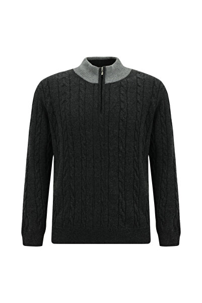 Abdullah Kiğılı Half Turtleneck Regular Fit Knitwear Sweater