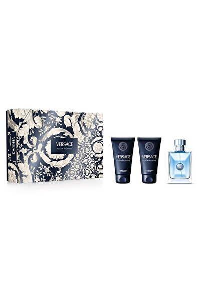 Versace pour Homme Gift Set,l Eau de Toilette 50 ml + Aftershave Balm ml 50 ml + Shower Gel, 50 ml