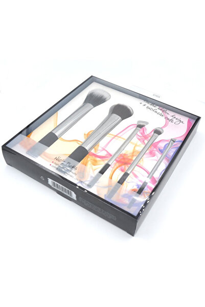 SELA Set of 5 Professional Makeup Brushes Evo RT Silver Make-up