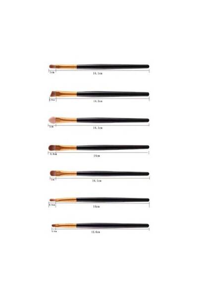 SELA Set de 20 pensule make-up, cu detalii aurii si manere rezistente