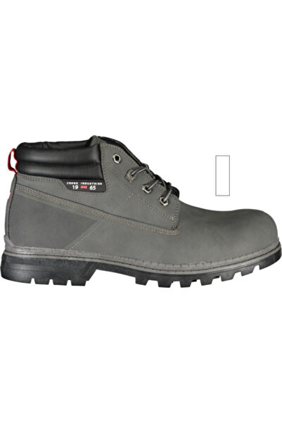 Carrera Men's gray boots, model CAM73302N, with laces and logo, robust urban style, 43