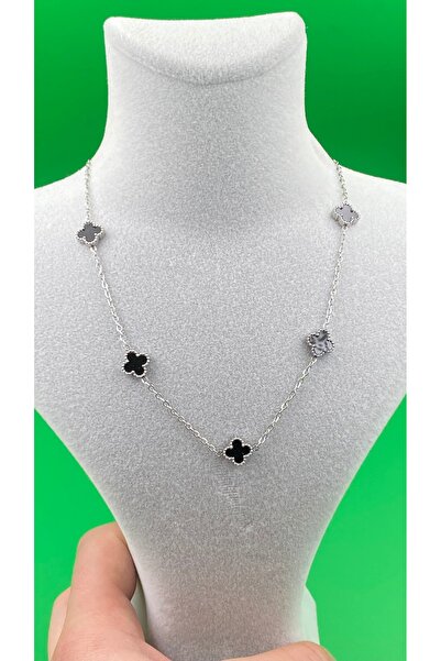 charmove ile kendinizi şımartın Gümüş Renk Minimal Yonca Desenli Çelik Kadın ...