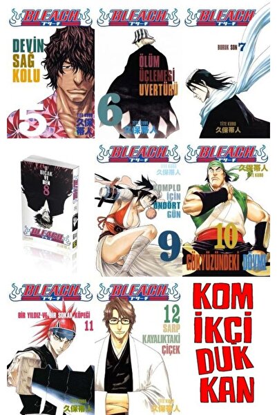Gerekli Şeyler Yayıncılık Bleach 5-6-7-8-9-10-11-12 manga seti (8 kitap) 1 ad...