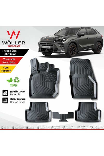 wöller Cupra Terramar Paspas 2024 2026 Arası Uyumlu 3d Havuzlu Paspas