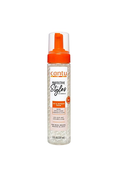 Cantu Shea Butter Mousee de fixare pentru parul cret, inclusiv peruci, Cantu, 237 ml (810006943788)