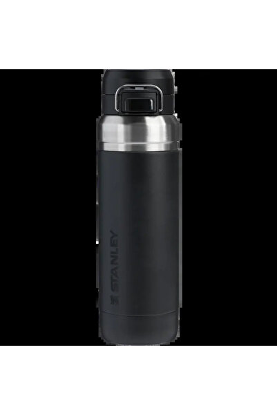 Stanley ترموس ماء من الفولاذ المقاوم للصدأ من جو كويك فليب، سعة 1.06 لتر، أسود