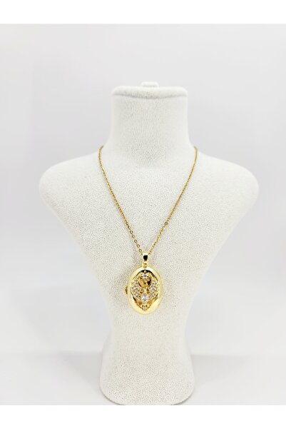 staınless steel Fotoğraflı Açılabilir Anka Kuşu Motifli Alya Kolye | 316L Çelik | Gümüş | 40 cm