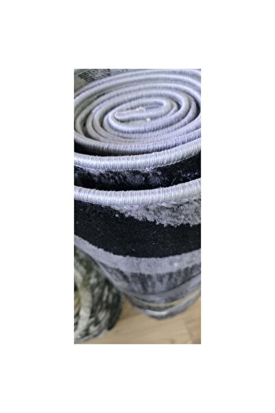 OEM Set covoare Bella, 3 piese, negru/gri, 80x150cm (2 buc.) și 80x300cm (1 buc.)