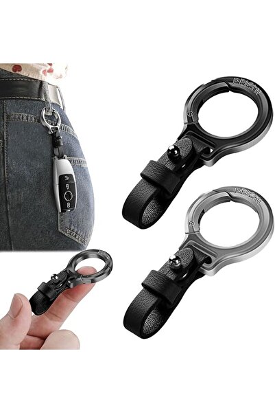 Arabest عبوتان من سلاسل مفاتيح السيارات: سلسلة مفاتيح أنيقة مصنوعة من سبائك الزنك مع حزام جلدي متين.