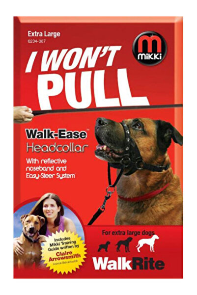 Mikki طوق رأس للكلاب من وال رايت، سهل المشي، مقاس كبير جدًا