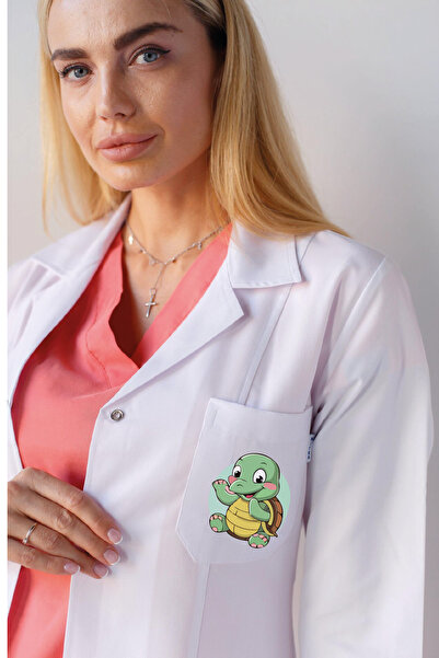 YnkStore Preschool Daycare Teacher Apron Alpaca Kindergarten White Apron Teacher