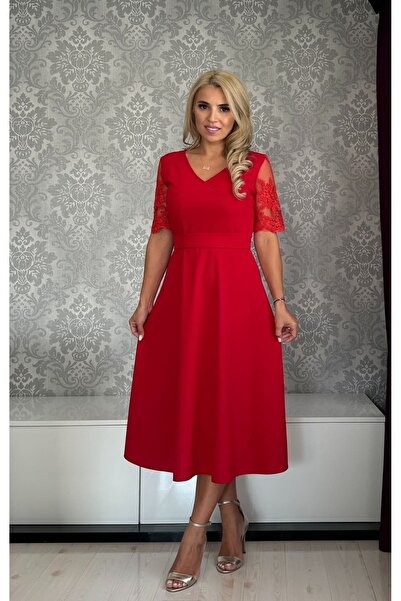 Afrodita Boutique Rochie Crina lunga rosu
