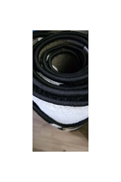 OEM Set covoare Frize 3 piese alb/negru 60x120cm, 60x240cm