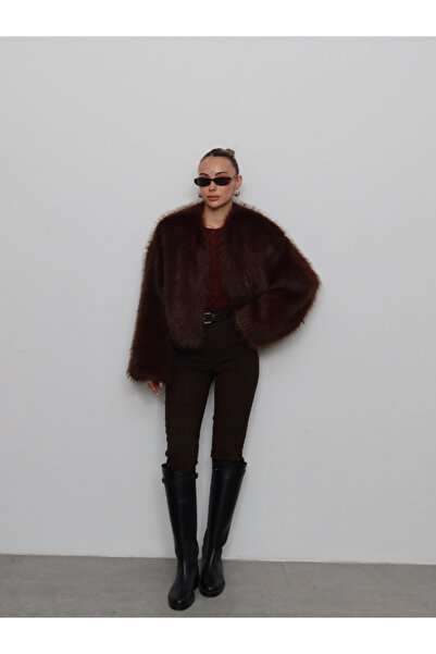 thelowely KISA SUNİ KÜRK CEKET