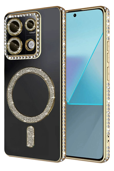 NewFace 1615953747 حافظة شاومي ريدمي 13C جوك سيملي ماجنيتيسيف (135359) - ذهبي