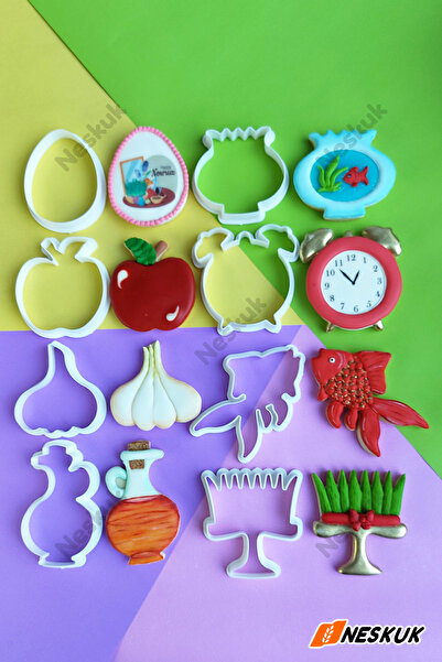 Neskuk Nevruz Cookie and Sugar Dough Mold / Cutter / Nowruz Cookie Cutter / Haft Sin Themed