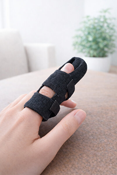 UYDEE Parmak Ateli Parmak Sabitleyici Parmak Destek Aparatı Parmak Splinti Unisex Parmak Koruyucu