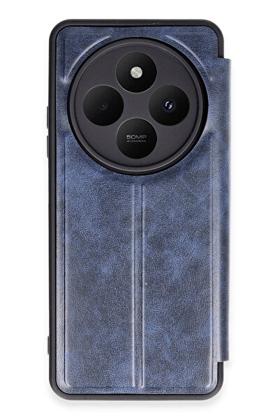 NewFace غطاء حماية قابل للطي لهاتف شاومي ريدمي 14C (120753) - أزرق داكن