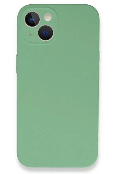 NewFace 1610109747 حافظة آيفون 13 ميني من السيليكون الأنيق (210901) - أخضر