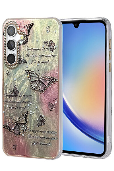 NewFace غطاء حماية لهاتف سامسونج جالاكسي A34 5G من ديبوميكس - غطاء بنمط مرآة ...